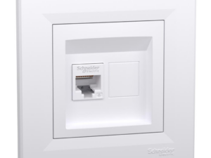 Розетка PC Schneider Asfora бял RJ45 UTP CAT.6